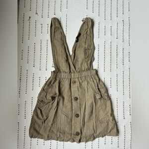 Zara light olive green sleeveless dress